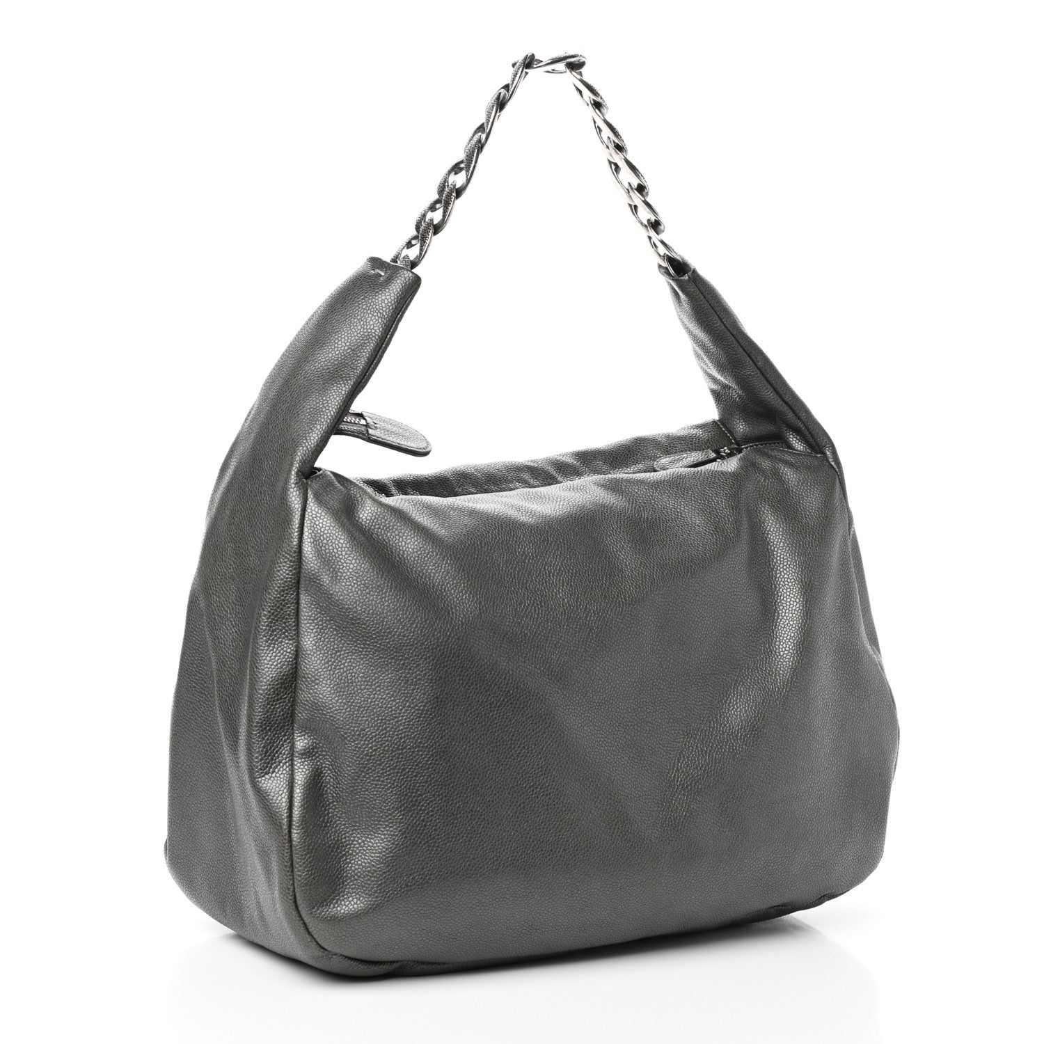 Chanel Metallic Caviar 31 Hobo Grey 3 of 10