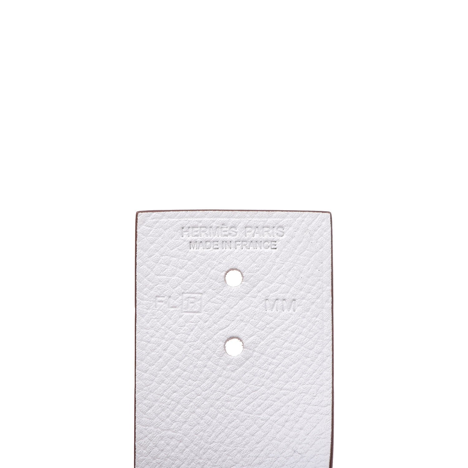 Hermes Epsom Swift Imprevisible Bracelet MM Capucine White 4 of 6