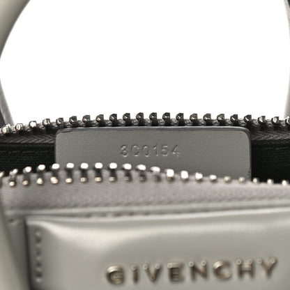 Givenchy Shiny Lord Calfskin Mini Antigona Pearl Grey 6 of 17