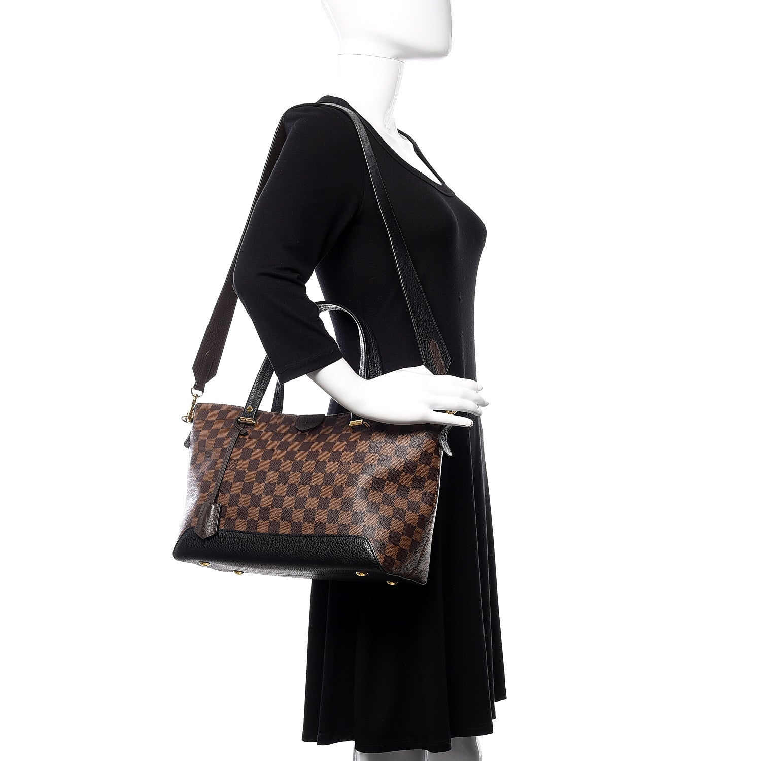 Louis Vuitton Damier Ebene Hyde Park Black 2 of 10