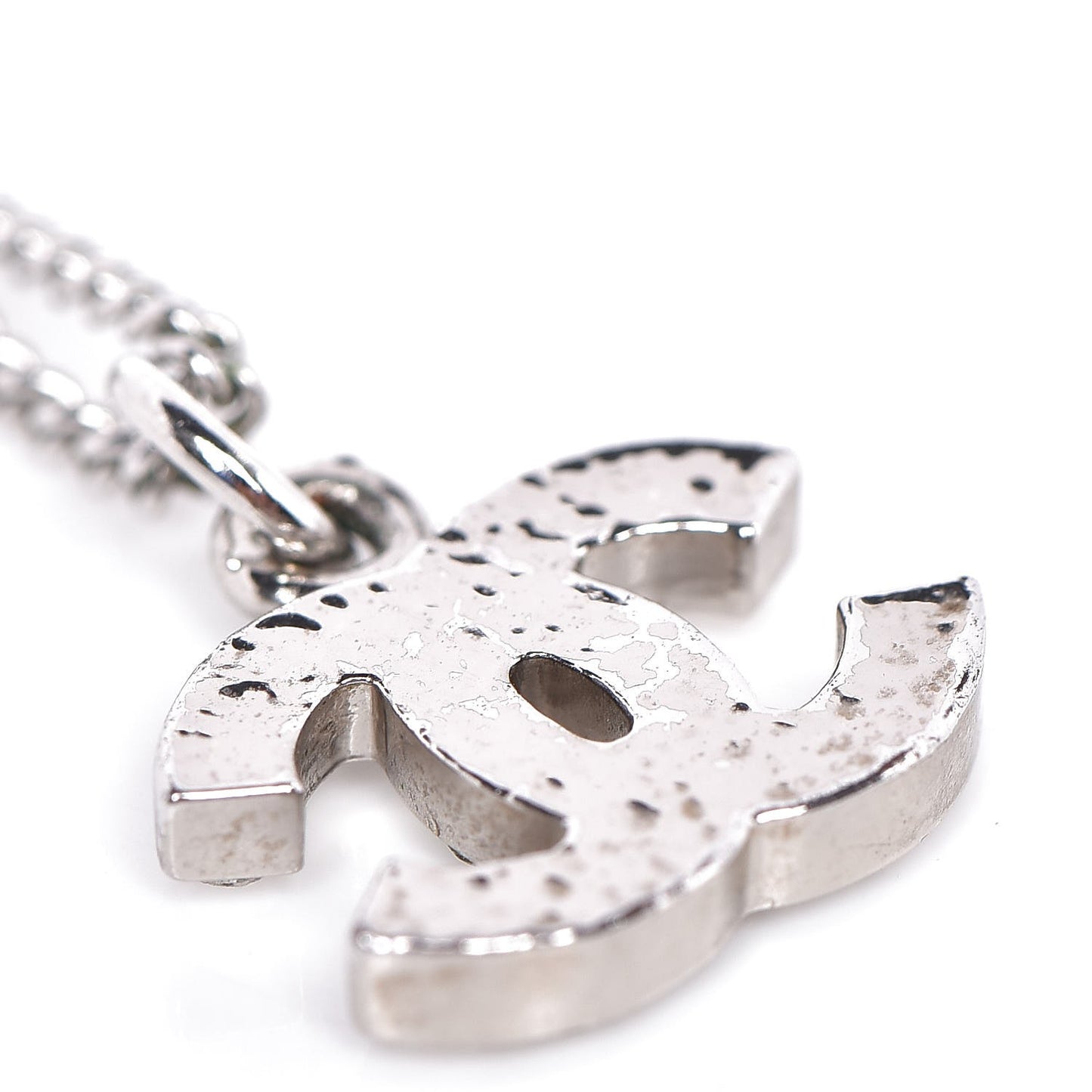 Crystal Timeless CC Necklace Silver