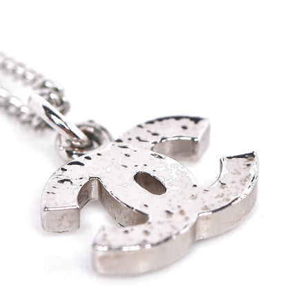 Chanel Crystal Timeless CC Necklace Silver 6 of 8