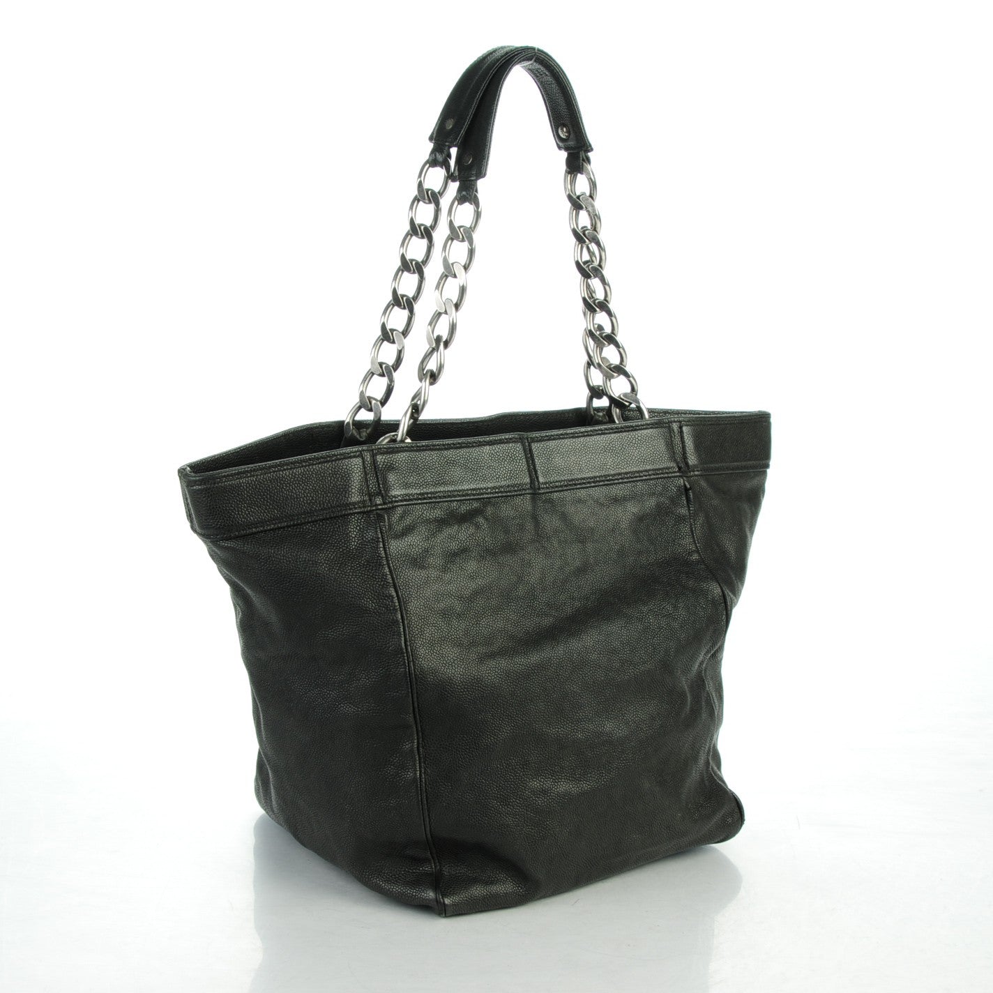 Distressed Caviar Outdoor Ligne Tote Black