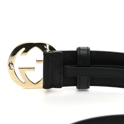 Gucci Calfskin Interlocking G 37mm Belt 105 42 Black 4 of 6