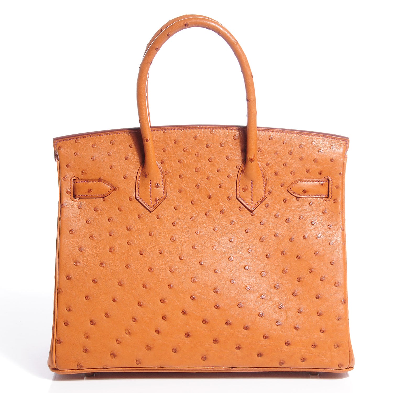 Hermes Ostrich Birkin 30 Cognac 4 of 29