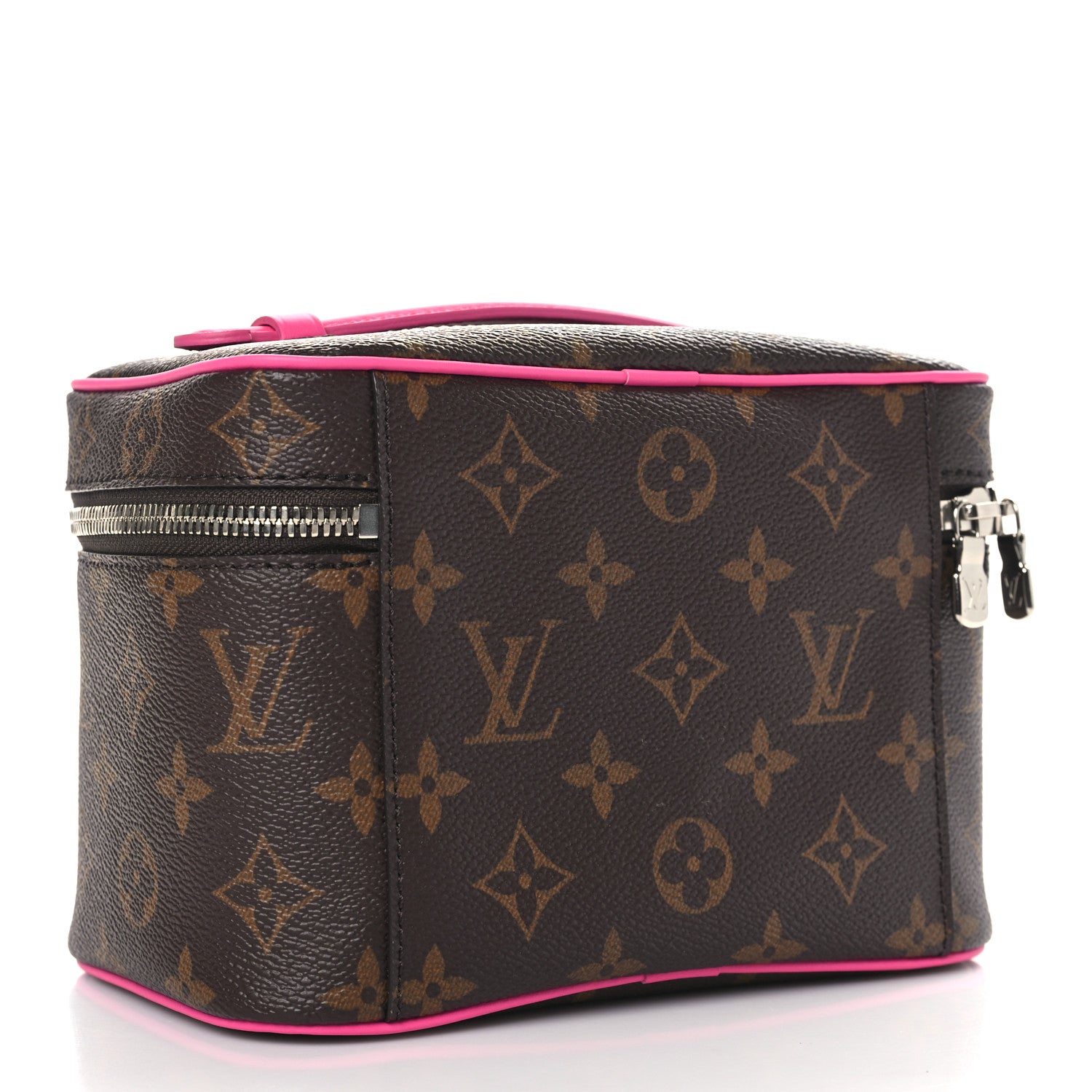 Louis Vuitton Monogram Macassar Nice Mini Fuchsia 3 of 10