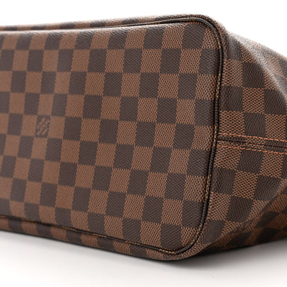 Louis Vuitton Damier Ebene Neo Neverfull MM Rose Ballerine 10 of 11