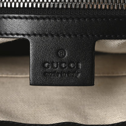 Gucci Calfskin GG Tennis Embossed Shoulder Bag Black 6 of 10