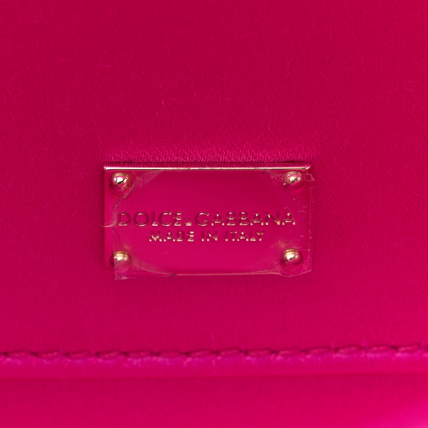 Satin Crystal Chain Pochette Rosa Shocking