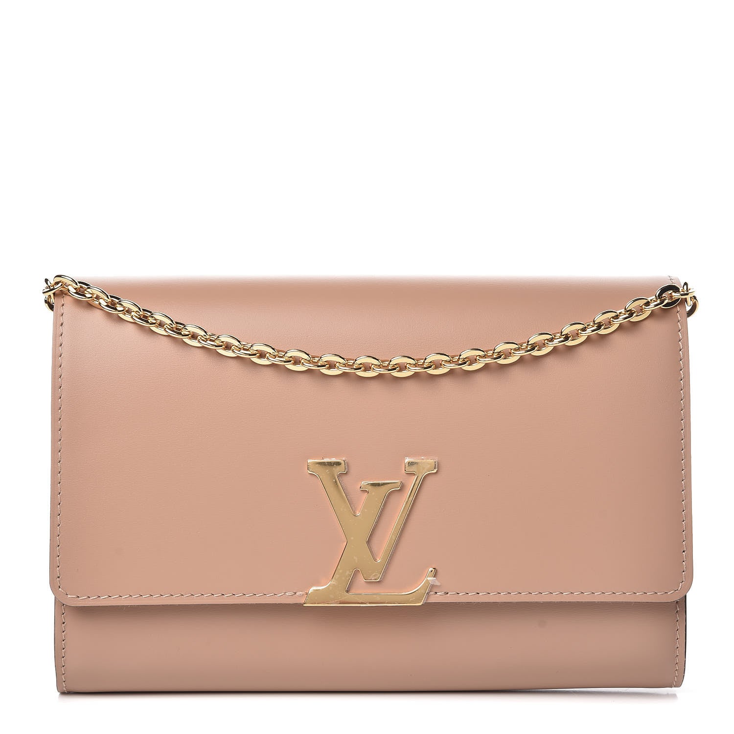 Louis Vuitton Calfskin Chain Louise GM Nude 1 of 10
