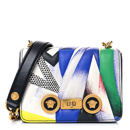 Versace Nappa The Clash Print Tribute Shoulder Bag Black Multicolor 1 of 15
