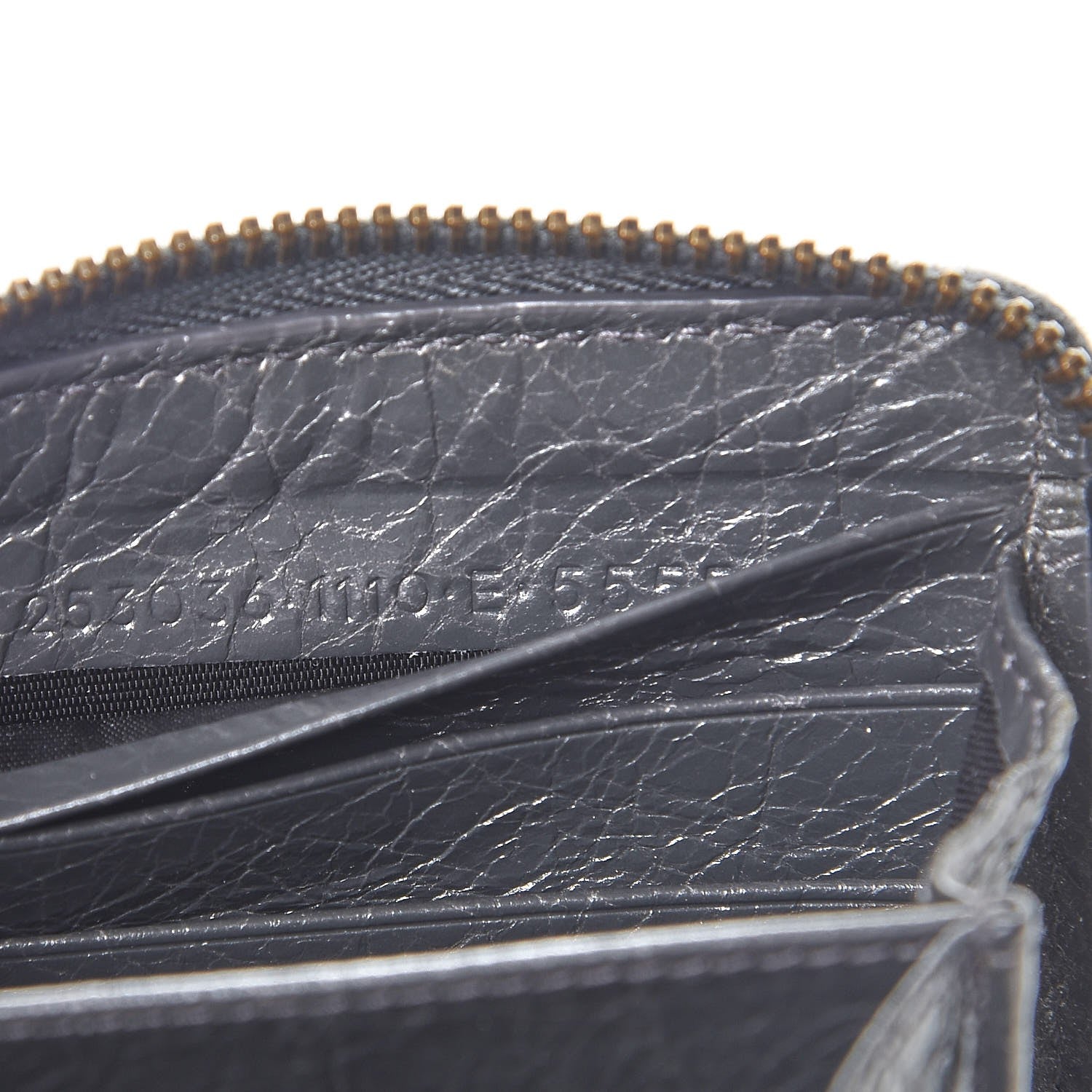 Balenciaga Agneau Classic Hardware Continental Zip Around Wallet Gris Fossile 8 of 11