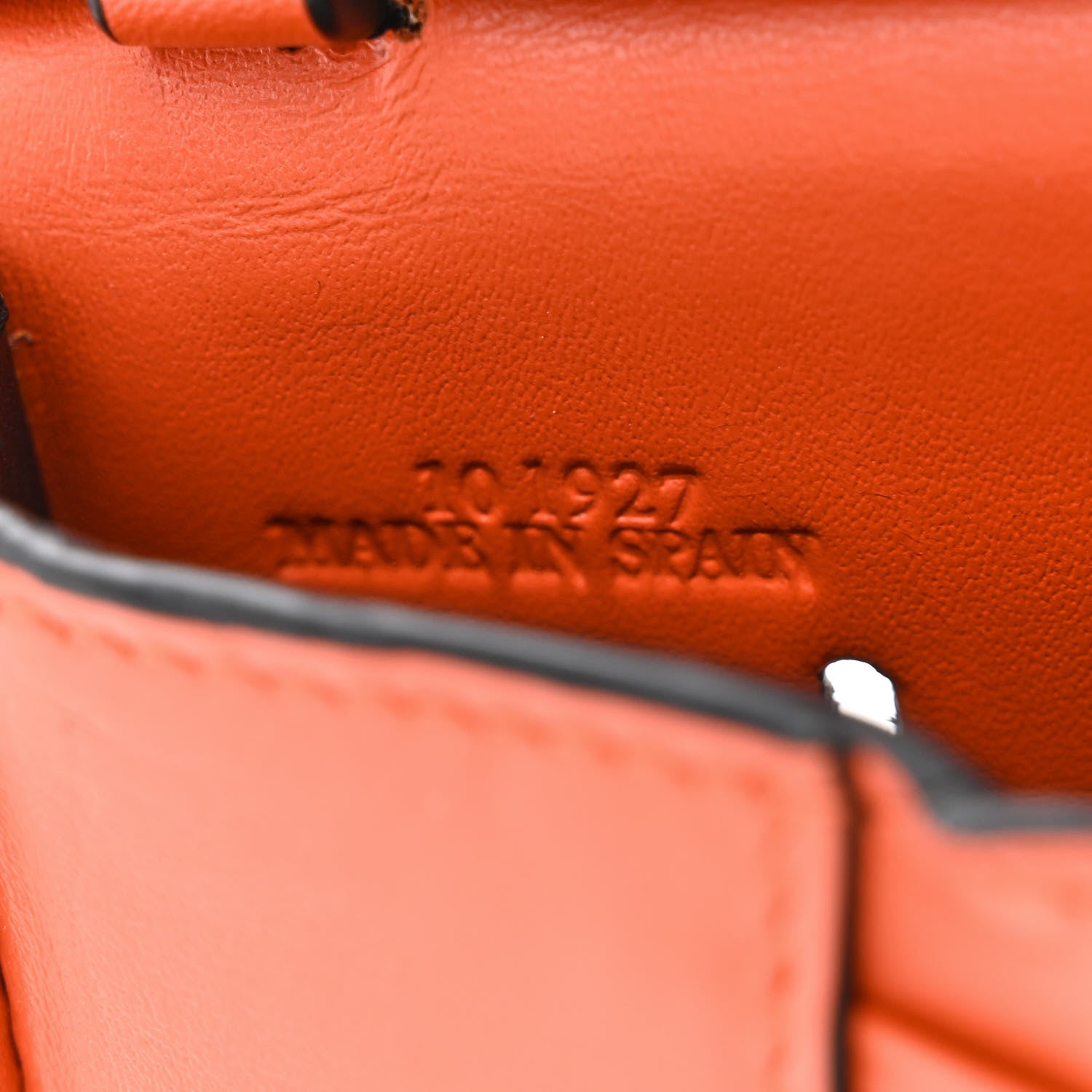 Loewe Soft Calfskin Heel Bag Orange 7 of 10