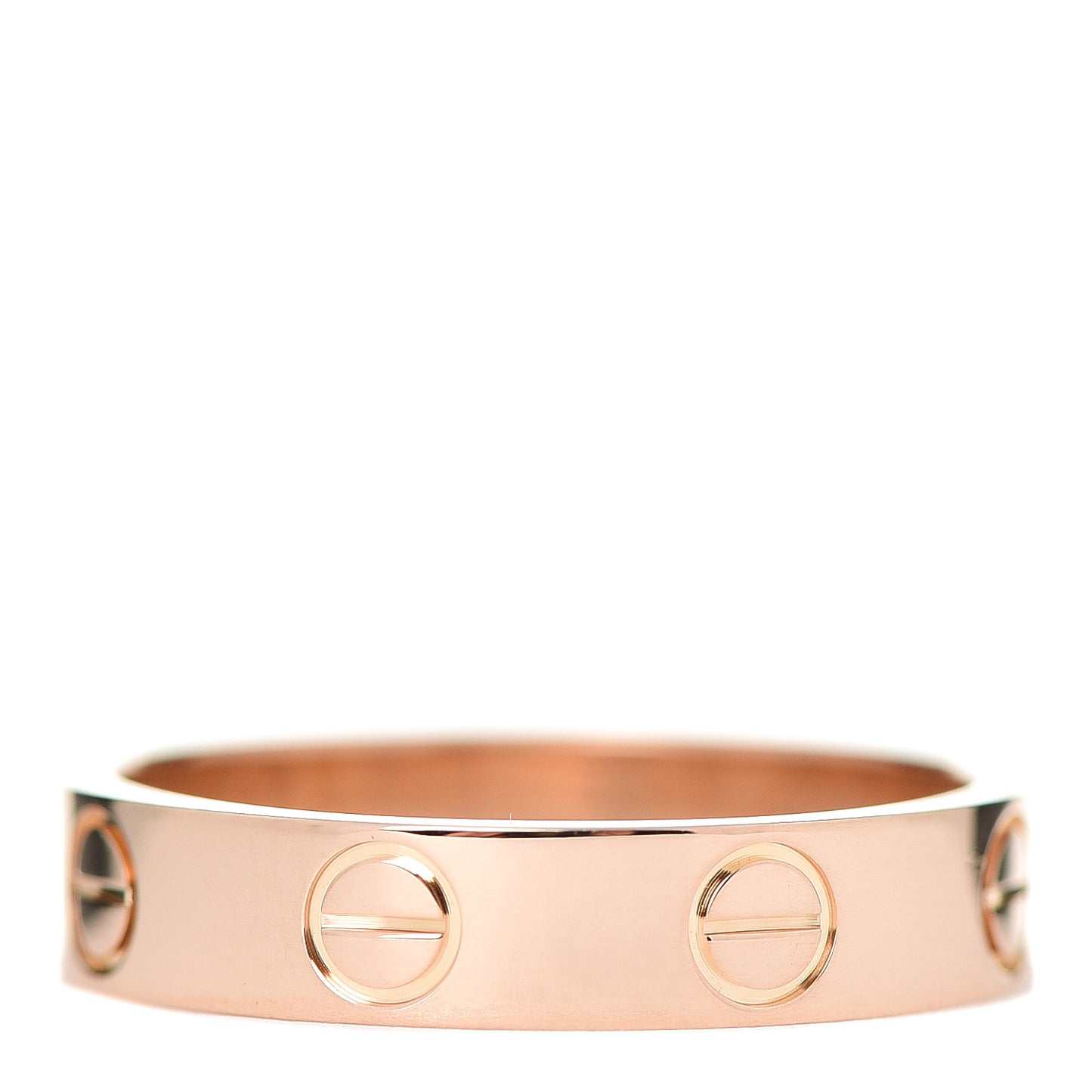 18K Pink Gold 3.5mm LOVE Wedding Band Ring 48 4.5