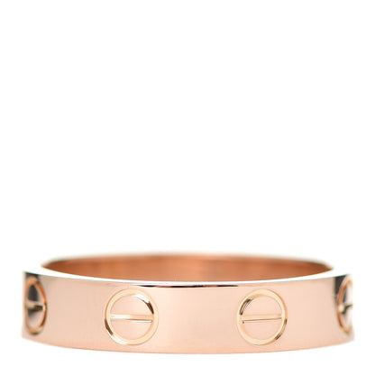 Cartier 18K Pink Gold 3.5mm LOVE Wedding Band Ring 48 4.5 3 of 4