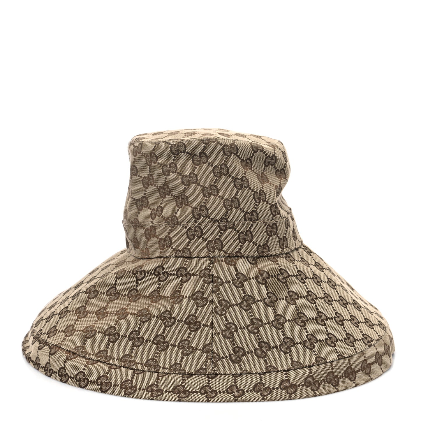 Monogram Wide Brim Hat L Beige