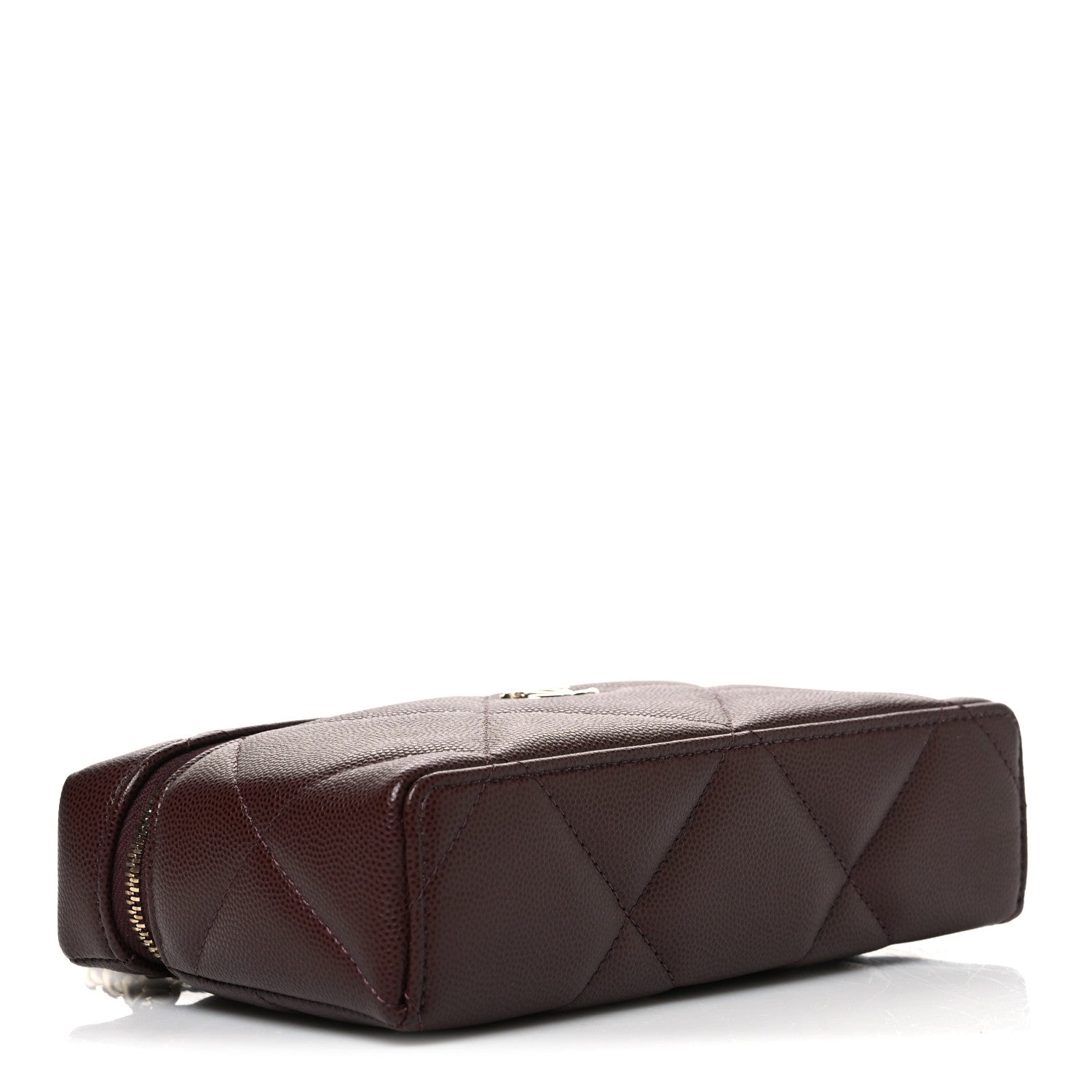 Chanel Caviar Quilted Top Handle Slim Vanity With Chain Dark Brown 4 of 10