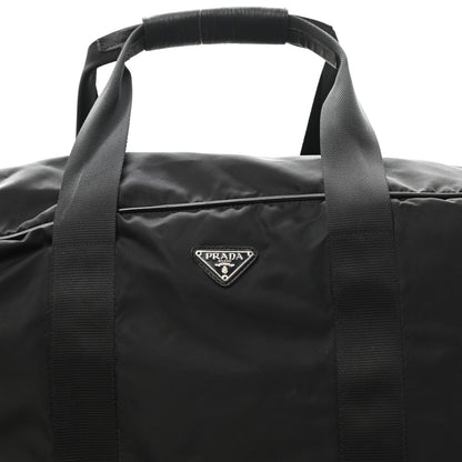 Prada Tessuto Nylon Saffiano Viaggio Duffle Black 7 of 14