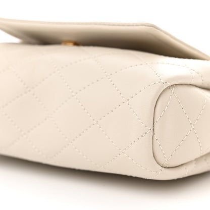 Saint Laurent Lambskin Quilted Monogram Mini Nolita Blanc Vintage 10 of 11