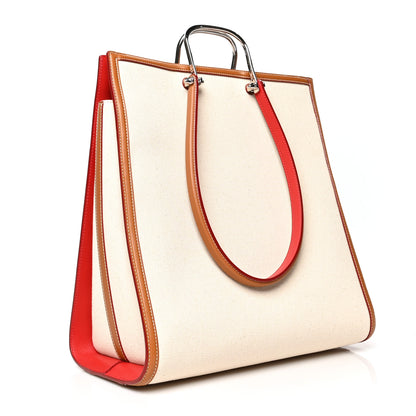 Alexander McQueen Canvas The Tall Story Shoulder Bag Natural Tan 3 of 10