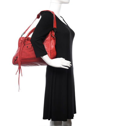 Balenciaga Agneau Classic Hardware City Rouge Coquelicot 2 of 12