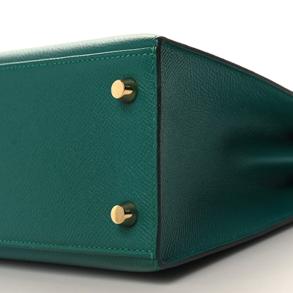 Hermes Epsom Kelly Sellier 25 Malachite 10 of 12