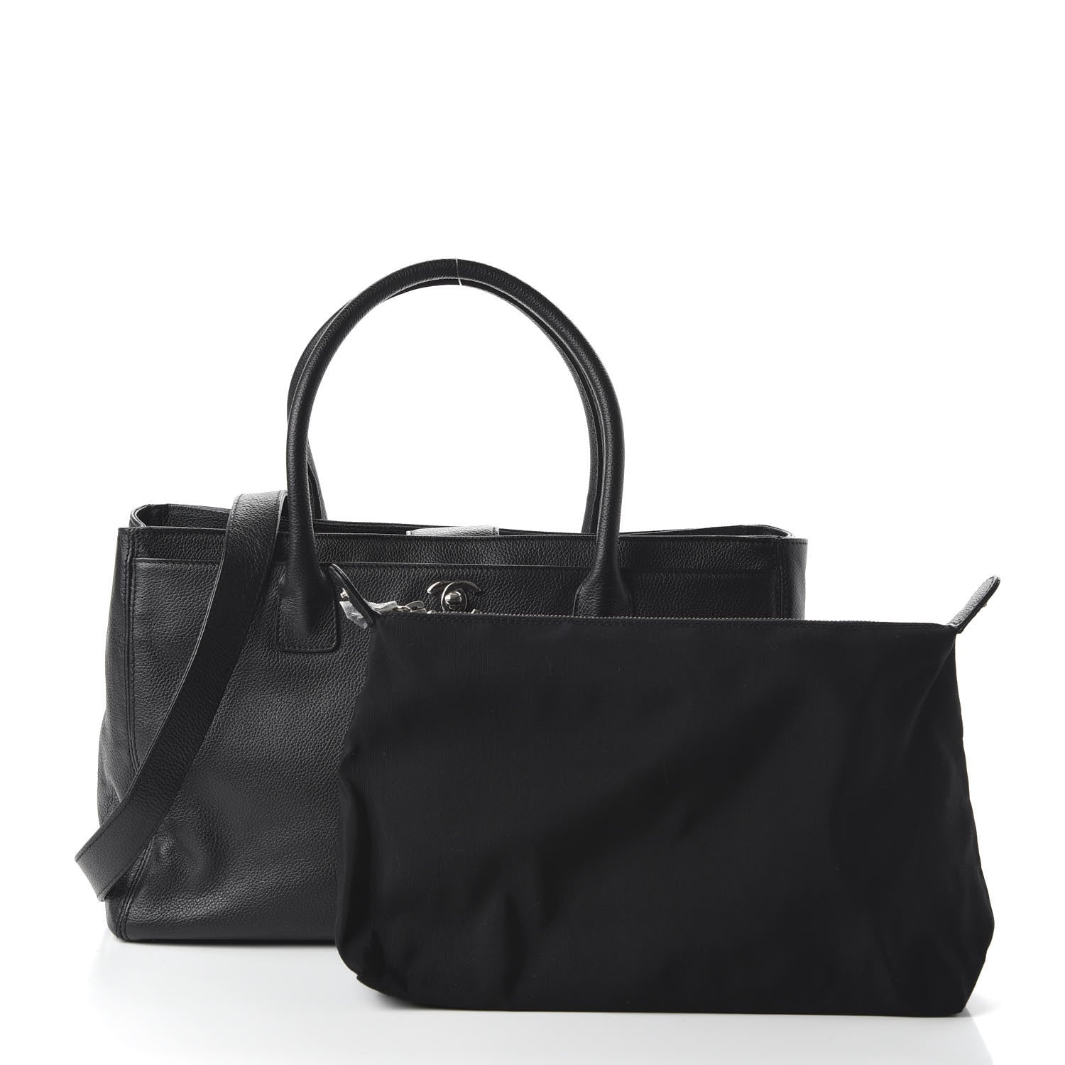 Chanel Calfskin Cerf Executive Shopper Tote Black 11 of 11