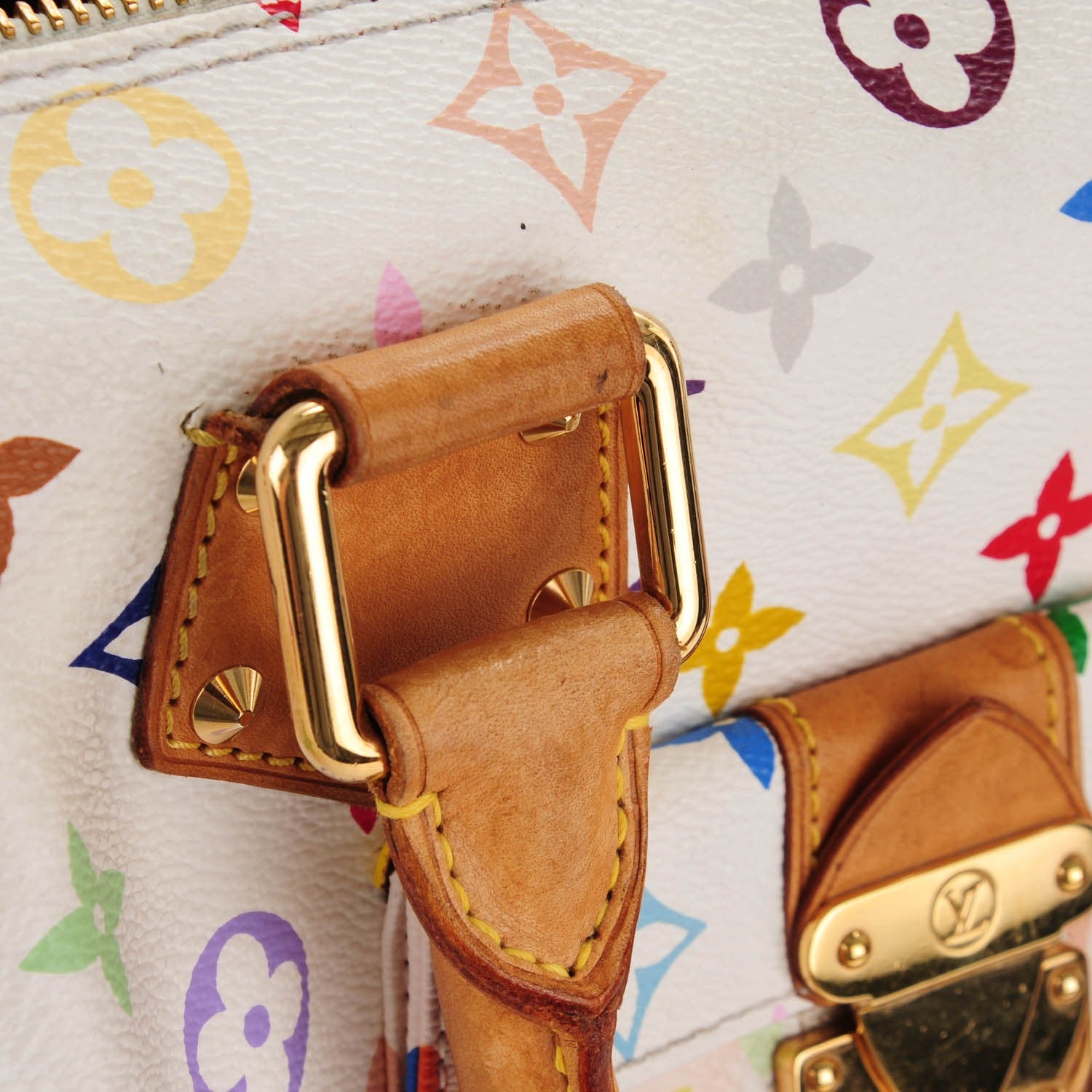Louis Vuitton Monogram Multicolor Speedy 30 White 10 of 11