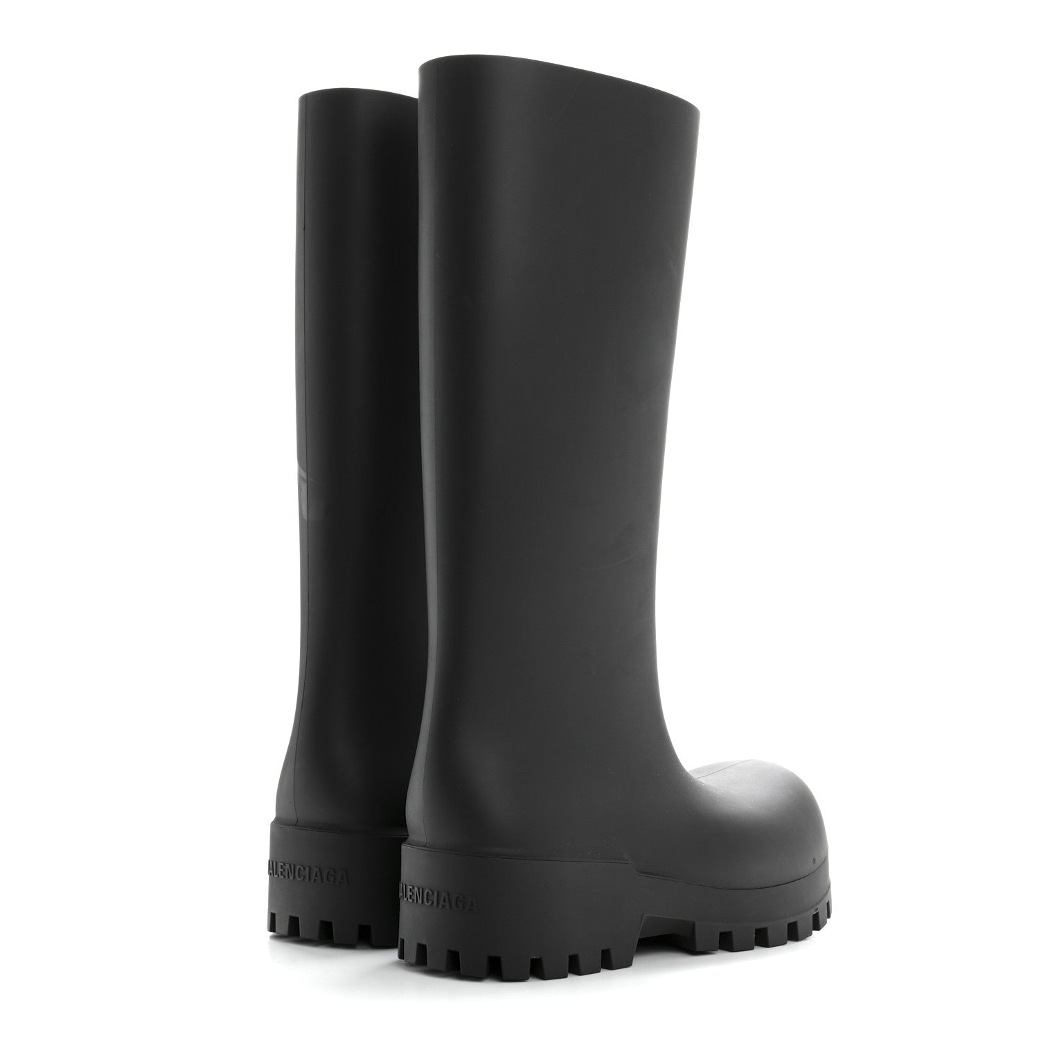 Balenciaga Rubber Bulldozer Rain Boots 38 Black 4 of 7