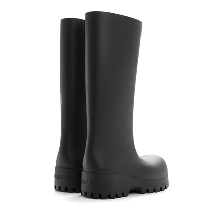 Balenciaga Rubber Bulldozer Rain Boots 38 Black 4 of 7