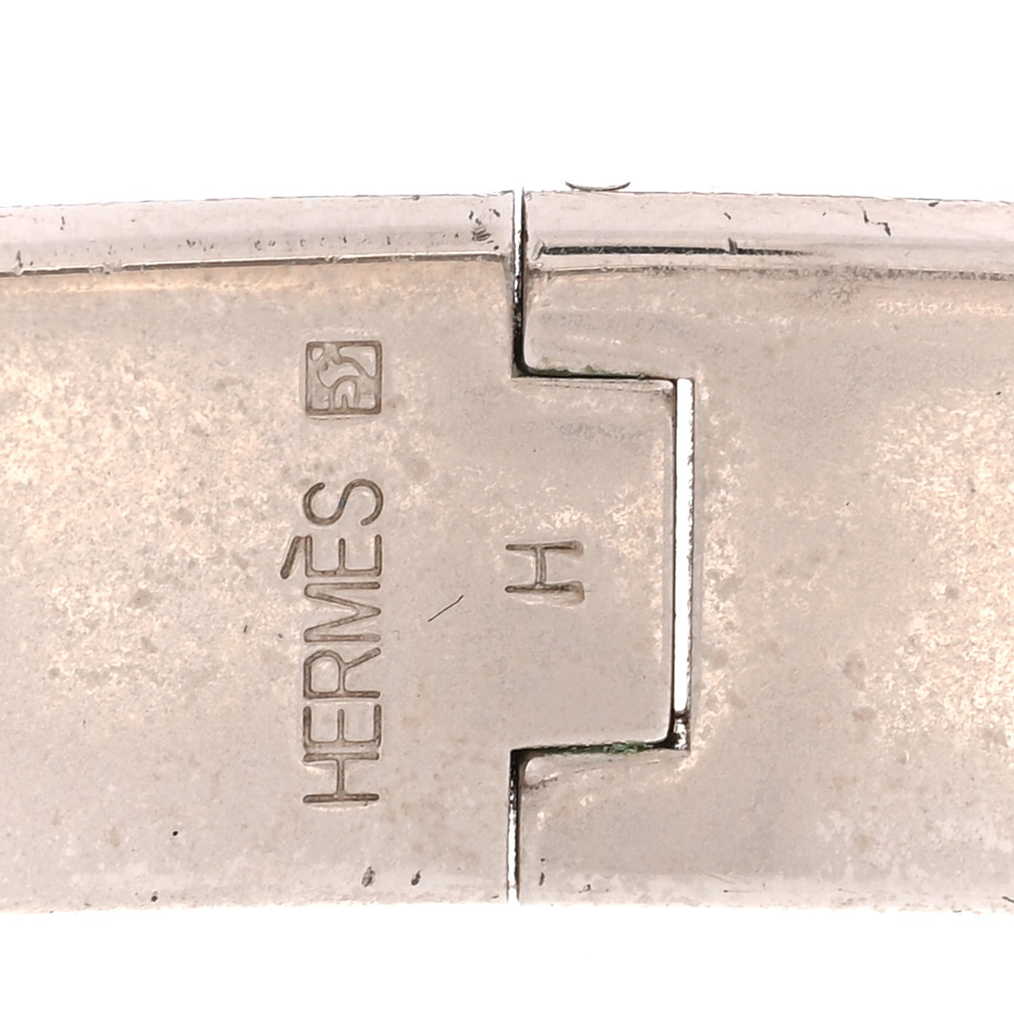 Enamel Narrow Clic Clac H Bracelet GM Black