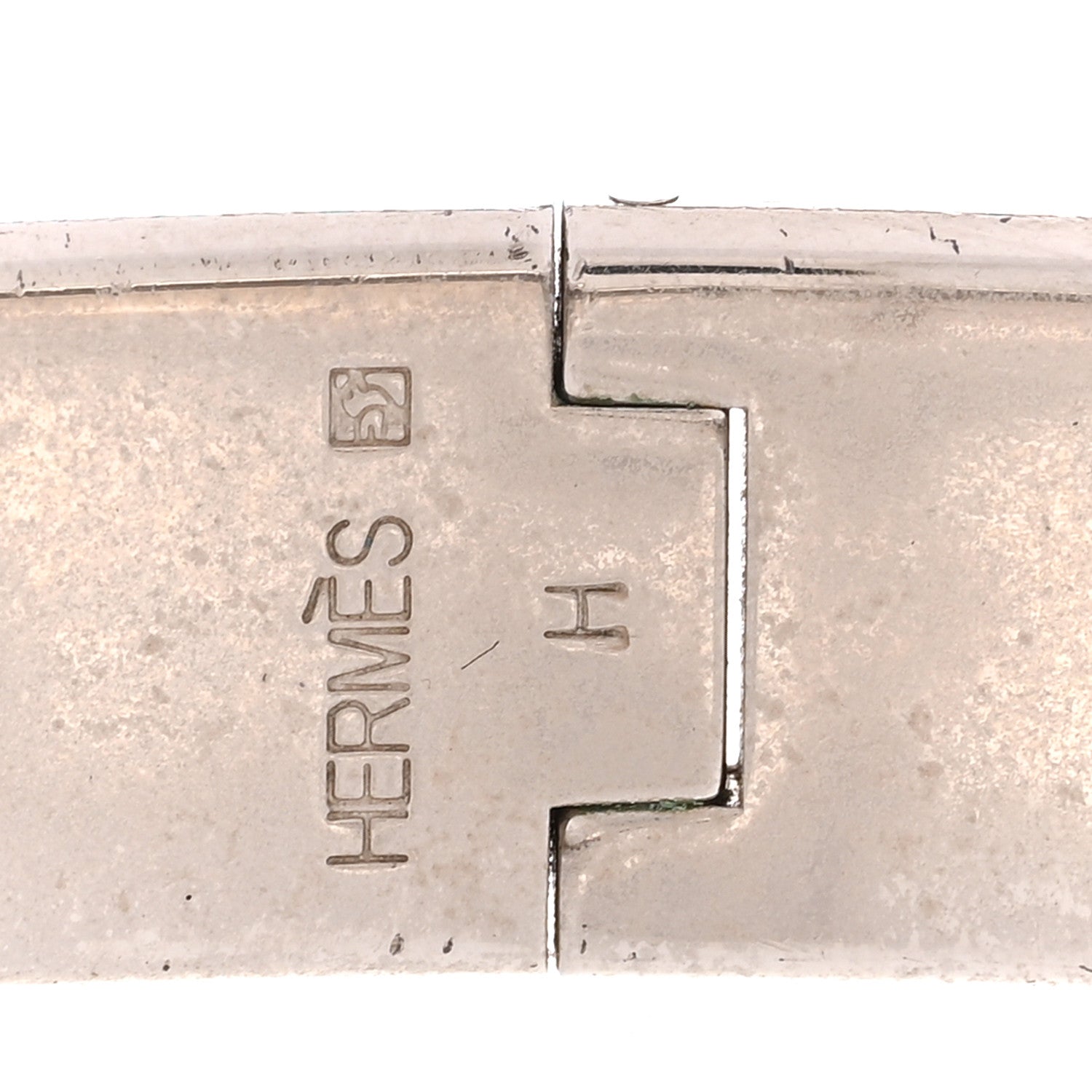 Hermes Enamel Narrow Clic Clac H Bracelet GM Black 4 of 5