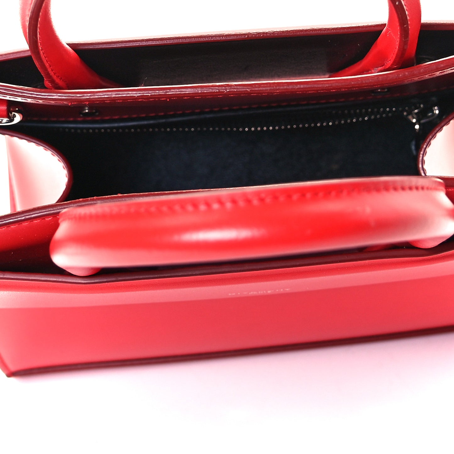 Smooth Calfskin Mini Horizon Satchel Red