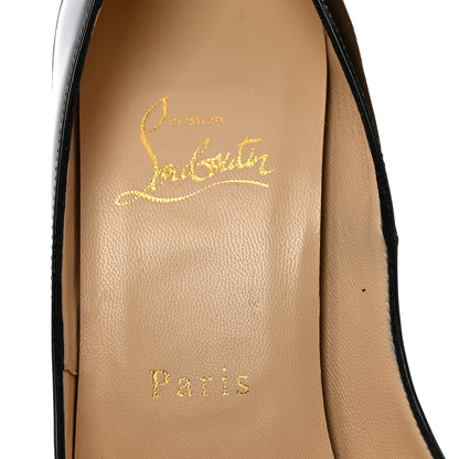 Christian Louboutin Patent Lady Peep 150 Pumps 38 Black 7 of 9