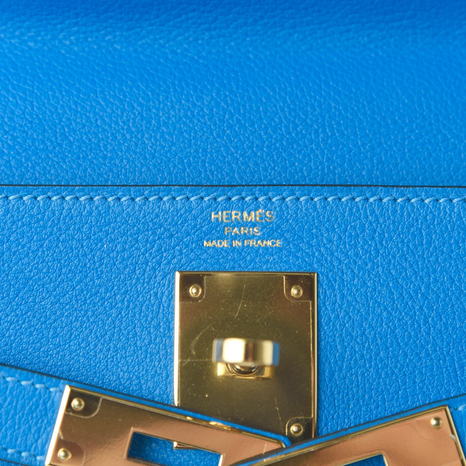 Hermes Evercolor Kelly Retourne 28 Bleu Hydra 7 of 14