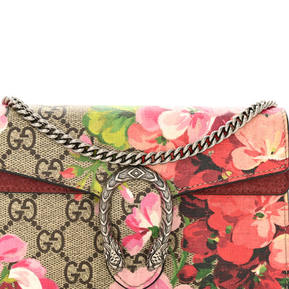 Gucci GG Supreme Monogram Blooms Super Mini Dionysus Shoulder Bag Beige Multicolor Dry Rose 7 of 10