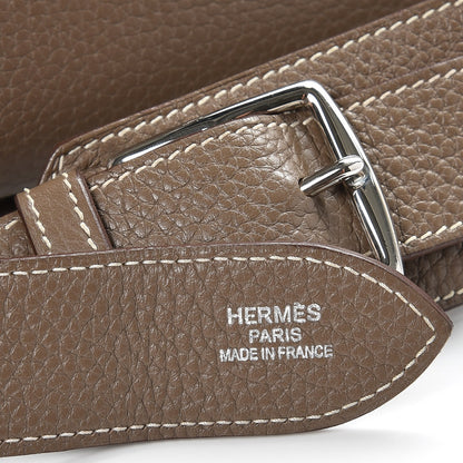 Hermes Taurillon Clemence Jypsiere 34 Etoupe 8 of 9