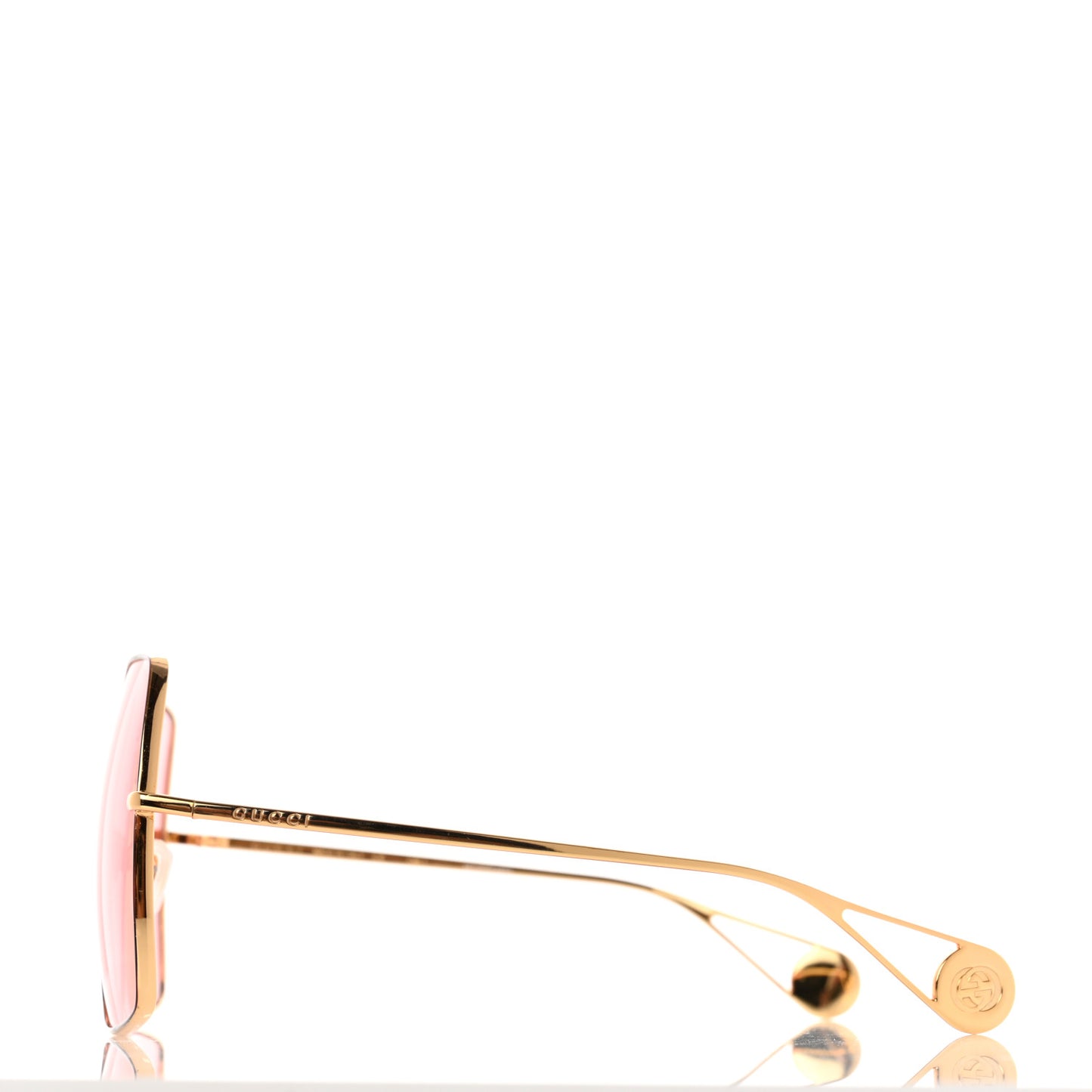 Square Frame GG0536S Sunglasses Gold