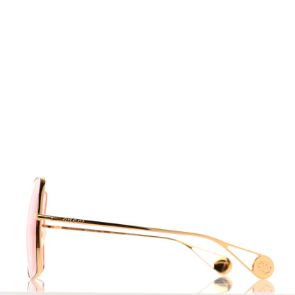 Gucci Square Frame GG0536S Sunglasses Gold 3 of 9
