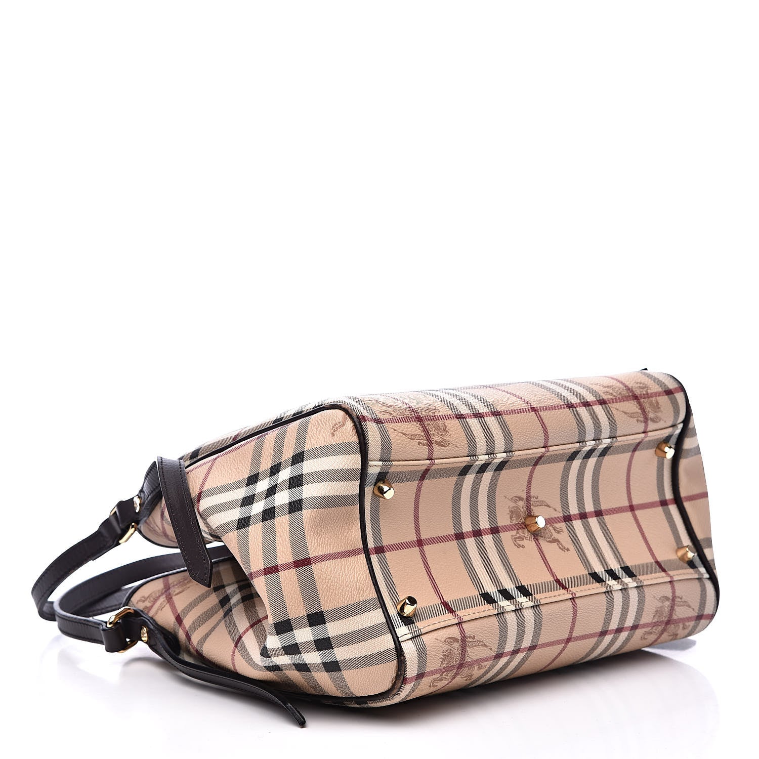 Burberry Haymarket Check Small Canterbury Tote Chocolate 4 of 13