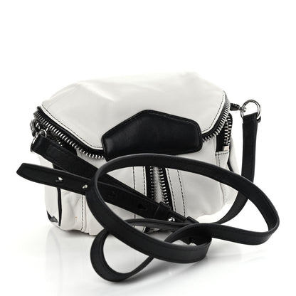 Alexander Wang Lambskin Micro Marti Crossbody White Black 3 of 9