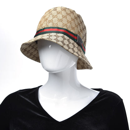 Gucci Monogram Web Bucket Hat XL Brown 2 of 7