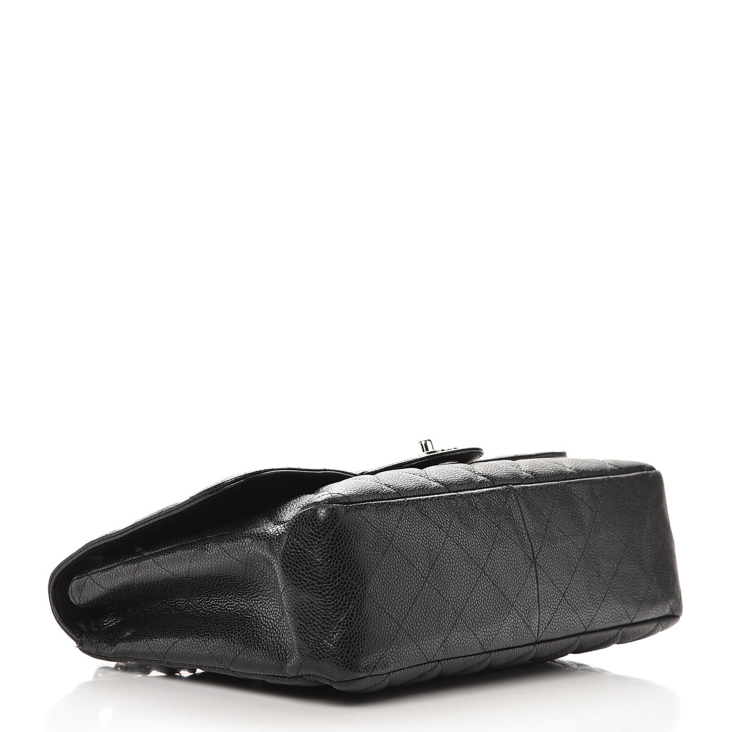 Caviar Quilted Jumbo Single Flap Black