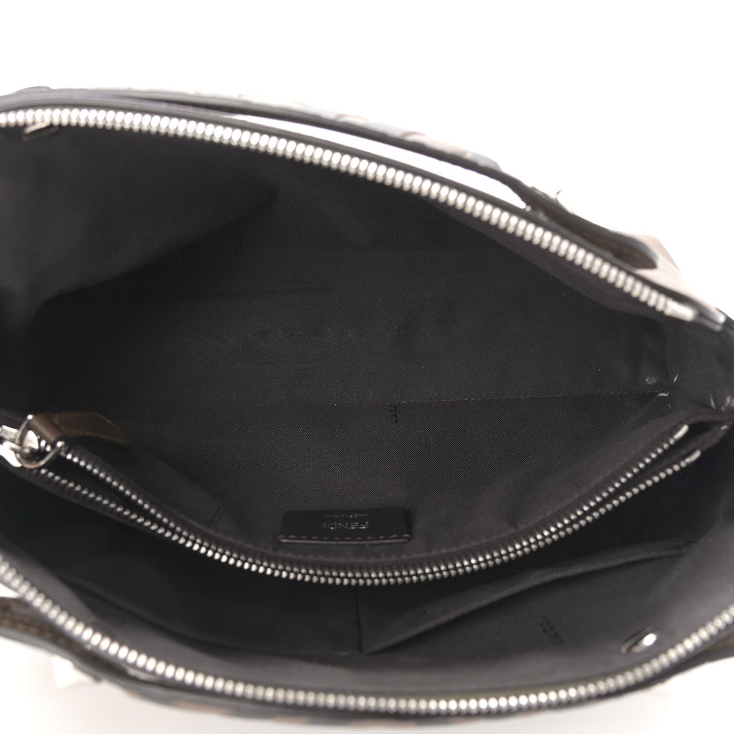 Vitello Dolce Bi-Color FF 1974 Embossed Medium By The Way Boston Bag Maya Black