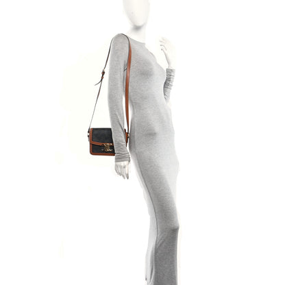 Celine Calfskin Triomphe Canvas Teen Triomphe Bag Tan 2 of 12