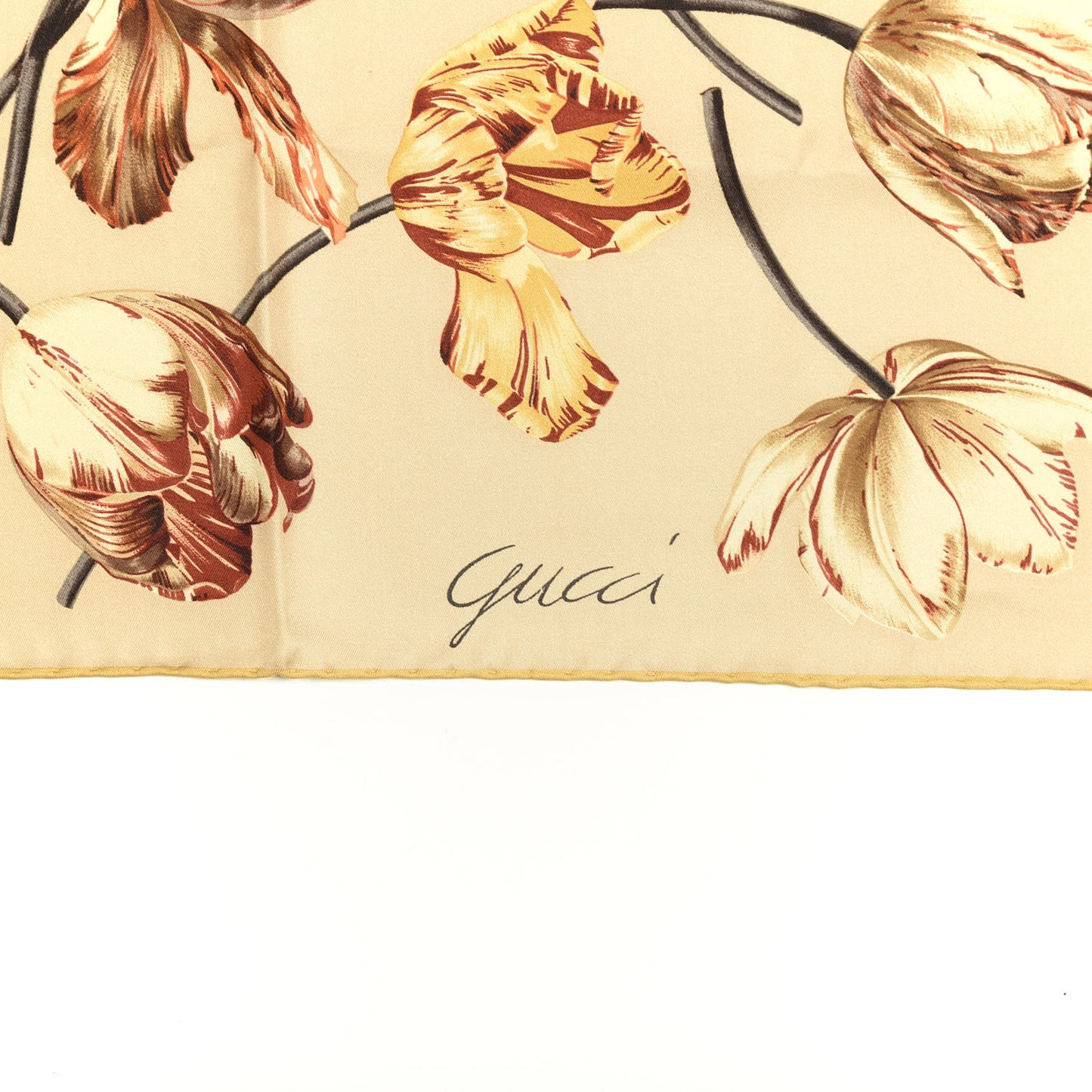 Silk Floral Scarf Multi