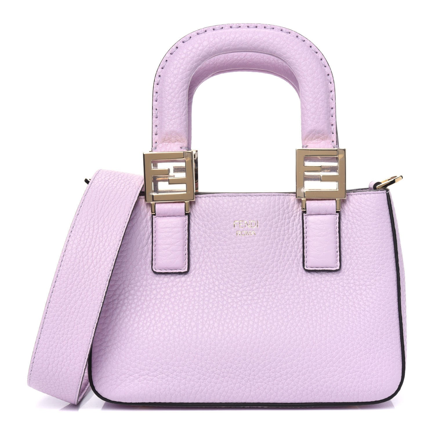 Fendi Cuoio Romano Selleria Mini FF Tote Anemone 1 of 5