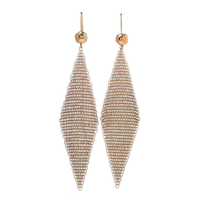 Tiffany 18K Yellow Gold Small Elsa Peretti Mesh Earrings 1 of 5