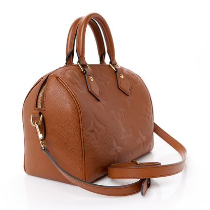 Louis Vuitton Empreinte Monogram Giant Speedy Bandouliere 25 Cognac 3 of 11