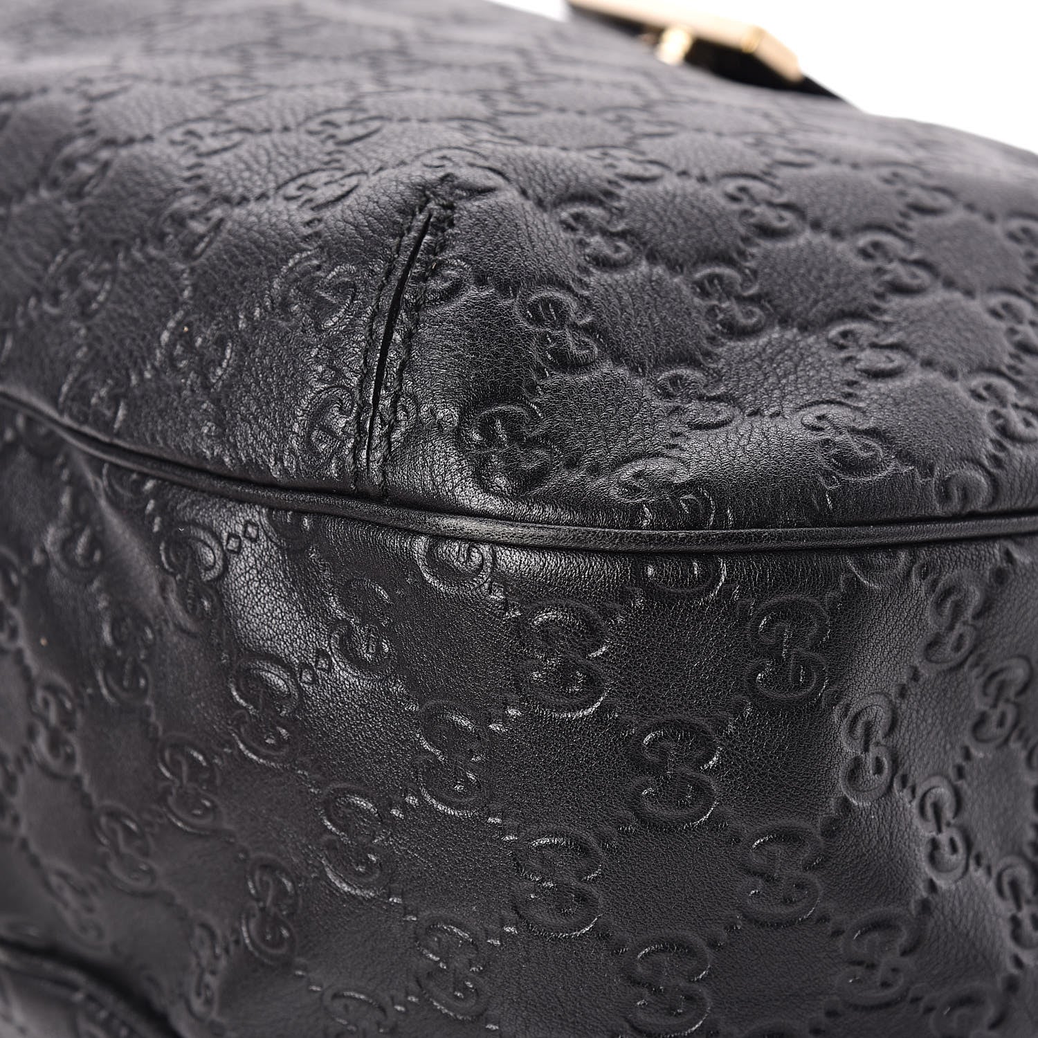 Gucci Guccissima Large New Ladies Web Hobo Black 6 of 20
